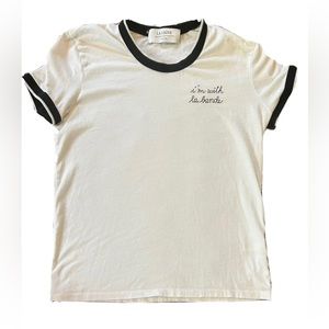 LA LIGNE ‘I'm With La Bande’ Embroidered XS Crewneck